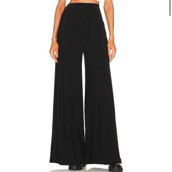 Norma Kamali Pants - Norma Kamali Elephant Wide-Leg Flare Pants Size Large